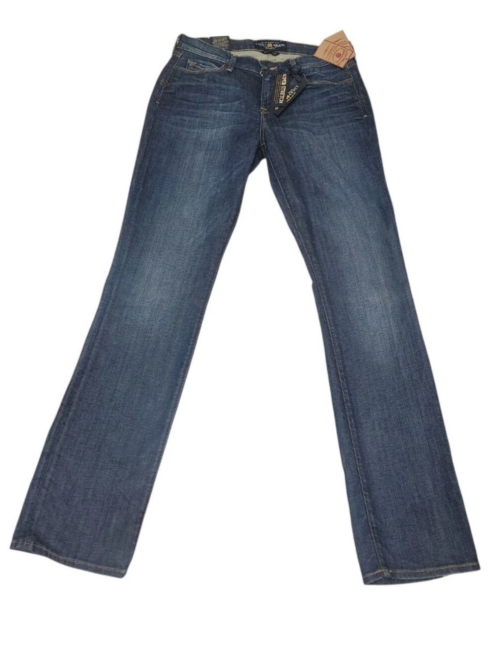 New LUCKY BRAND Sofia Straight Jeans 10/30 Waist 32 Inseam Super Stretch Curvy